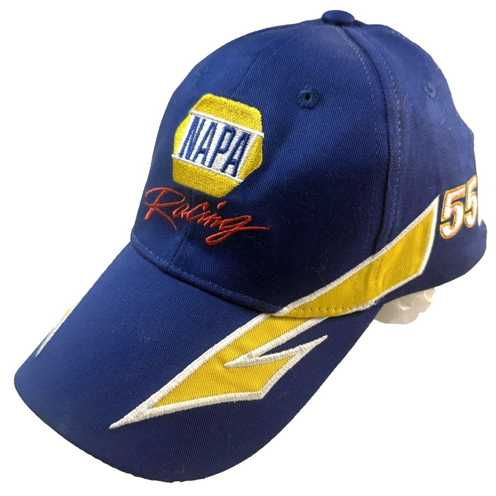 NASCAR Michael Waltrip Racing NAPA Hat #55 Toyota Blue Y2K Streetwear